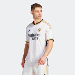 adidas Men's Soccer Real Madrid 23/24 Authentic Home Jersey